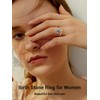 PROSILVER Adjustable Rings 925 Sterling Silver Rings for Women October