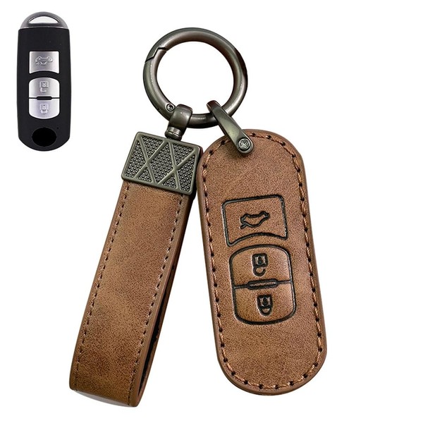 LETINGFAR Key Case for Mazda, Smart Key Case, Key Cover,