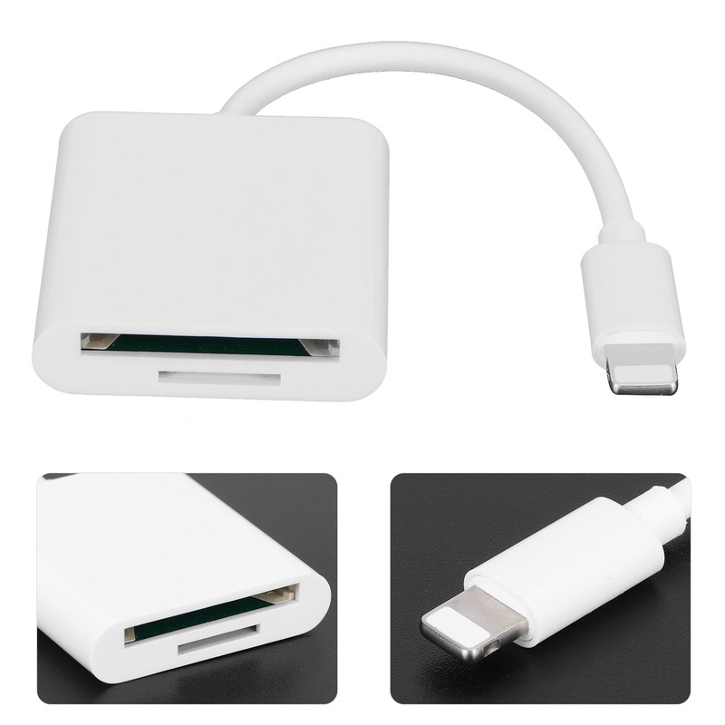 For IOS to Storage/Memory Card Reader 2 in 1 Dual
