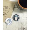 Shovel Can Badge, Shovel Goods, Postcard Included, White, Made in