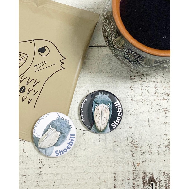 Shovel Can Badge, Shovel Goods, Postcard Included, White, Made in