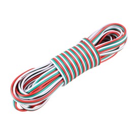 uxcell RGB Wire 22AWG 3 Pin 3 Color Extension Cable Line for LED Strip 5050 3528 Cord 16ft / 5m