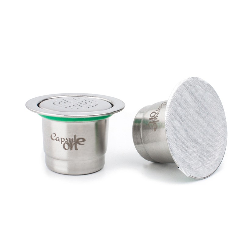 Two Usages Stainless Steel Fillable Coffee Capsules Reusable Coffee Capsule