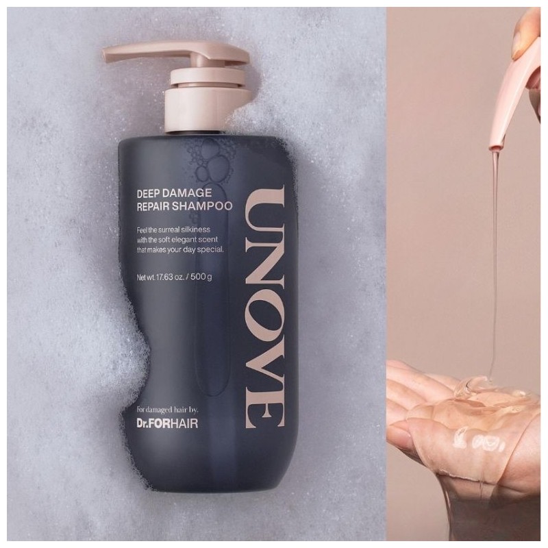 UNOVE Deep Damage Repair Shampoo 500g*2ea, Type:Cherry Blossom + Sweet