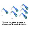GT//Rotors 10mm Ratchet Wrench Keychain Flex Head 72-Tooth Mechanic Gift
