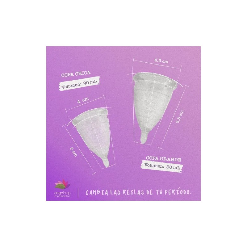2 Copa Menstrual Angel Cup (chgde) 2 Vasos Esterilizador
