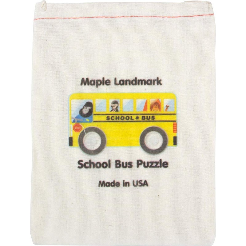 School Bus Shaped Puzzle - Made in USA
