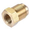 sourcing map 2pcs Brass Pipe Fitting, 3/8 SAE Flare Outer
