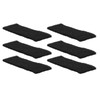 6PCS Ceiling Fan Filter Self Adhesive Activated Carbon Cotton Elliptical