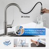 Arofa Kitchen Faucet with Pull Down Sprayer, Brushed Nickel Kitchen