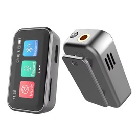 Zunate BT MP3 Player con Pantalla Táctil de 1.47 Pulgadas, Reproductor de Música sin Pérdida de 32 GB, Radio FM, Grabadora de Voz, Lector de Audiolibros, Clip en Diseño, Almacenamiento