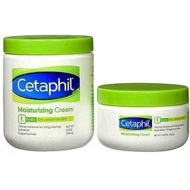 Cetaphil Moisturizing Cream 2 Pack, One 566 gr / 20 oz + One 250 gr / 8.8 oz
