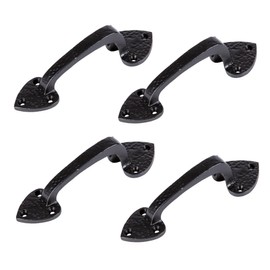 Hammer and Tongs - Rustic Arrowhead Door Handle - H155mm - Black - Pack of 4