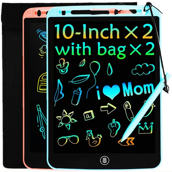 LEYAOYAO 2 Pack LCD Writing Tablet 10inch with Bag -