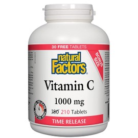 Natural Factors Natural Factors - Vitamin C 1000mg Time Release, 210 Tablets