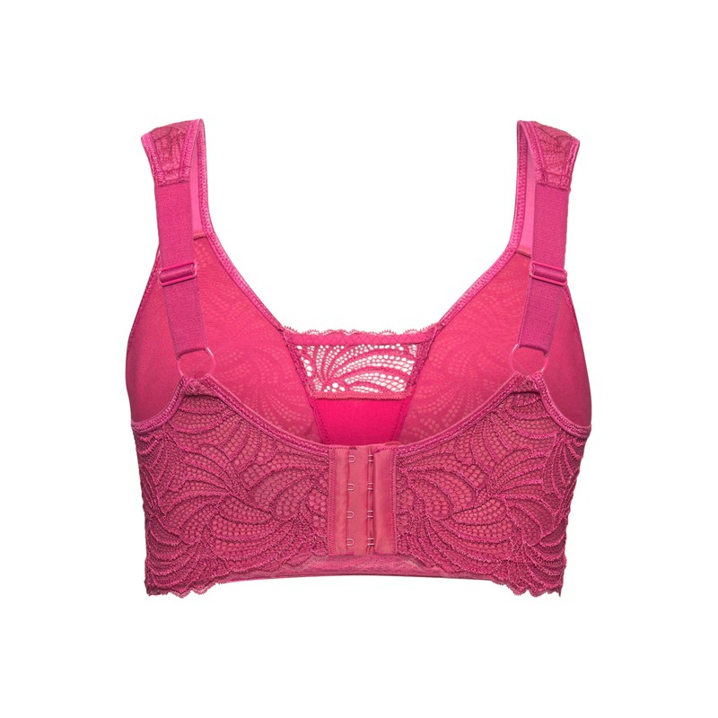 Ulla Popken Women's Lace Bralette Without Underwire Cup B-F Bra,