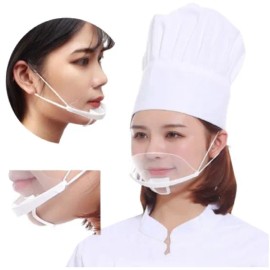 투명 위생 마스크 50개입 식당용마스크 주방마스크 김서림 방지 코팅 Transparent Hygiene Masks 50-Pack Restaurant Masks Kitchen Masks Anti-Fog Coating