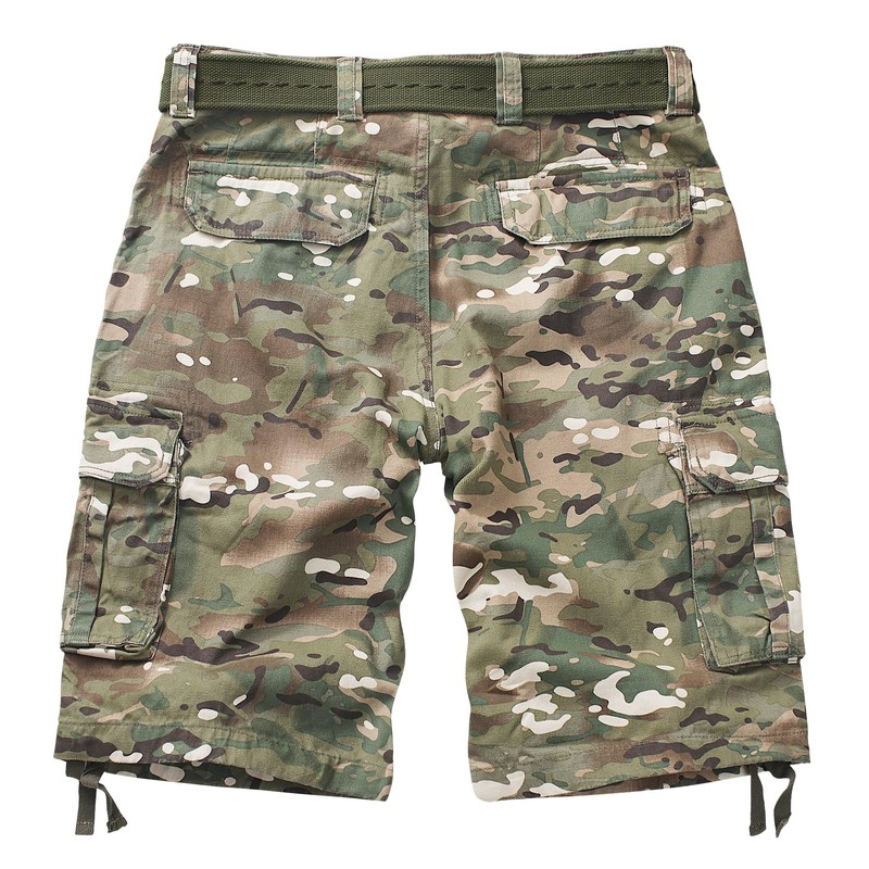 AKARMY Men's Cargo Shorts Relaxed Fit Camo Short Outdoor Multi-Pocket