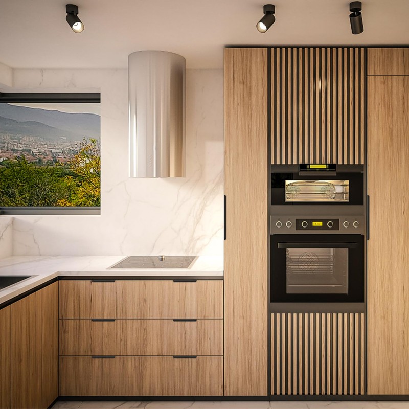 Ravinte 10 Pack Finger Pulls for Cabinets 204mm/8in Hole Center