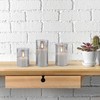 Stonebriar 3 Pack Real Wax Assorted Size Flameless LED Pillar