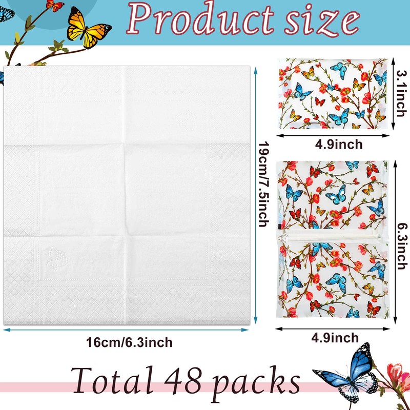 50 Packs Facial Tissue Packs Travel Tissues Size Disposable Pocket