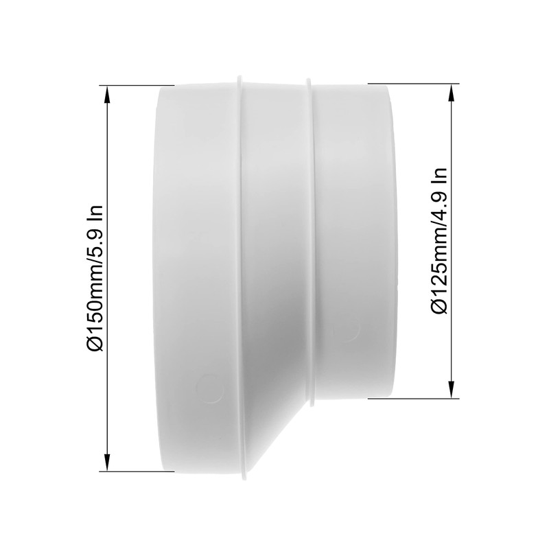 6" to 5" Duct Reducer Round Reducer Duct Fitting Pipe