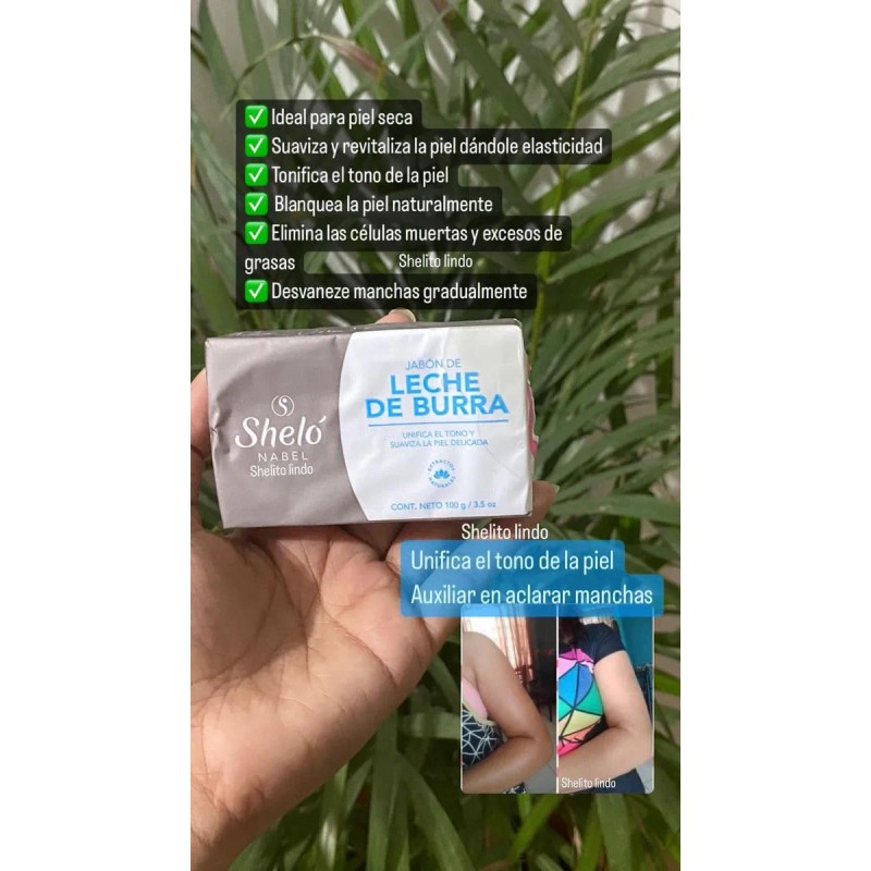 Concha Nácar + Jabón Leche De Burra Antimanchas Sheló Nabel