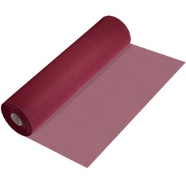 100%Mosel Fleece Table Runner, Bordeaux Red (30 cm x 25 m), Decorative Table Runner, Elegant Table Decoration for Birthdays and Weddings, Colourful Decoration for Special Occasions