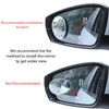 LivTee Blind Spot Mirror, Oval HD Glass Frameless Convex Rear