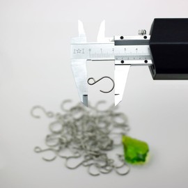 GOLDENHAITAI 120pcs Stainless Steel S Shape Ornament Hooks Crystal Bead Curtain Connectors for Suncatcher, Chandelier Lamps Crystals, Art & Crafts, DIY Jewelry Making, Crystal Garland (Silver)