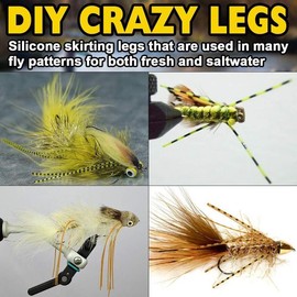 Fly-Tying-Materials-Rubber-Legs-Silicone-Rubber-Skirt 12-24 Colors Fly Tying Supplies - Color: 12 Colors kit