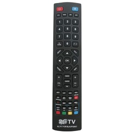 AULCMEET Replacement Remote Control fit for Blaupunkt 3D Full HD Smart LED 3D Freeview TV'S 32/131G-GB-1B-3TCU 32-56G-GB-3B-F3TCU-UK 42/333I-GB-5B- F3HBKUP 333I-GB-5B- 215/207I-GB-3B-FHKDUP