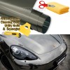 AUTOGOODY 84" x 60" Dark Chrome Mirror Black Vinyl Film
