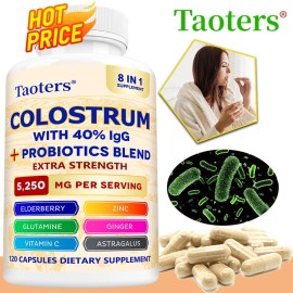 Taoters Contains probiotics - Colostrum 40% capsules - Digestive health - Immune system