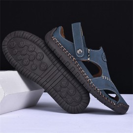 Wanderschuhe für Herren und Damen, flach, atmungsaktiv, leicht, große Größe, Outdoor, rutschfest, Tauchen, Strand, Sport, Schwimmen, bequeme Sandalen, B blau, 38 EU