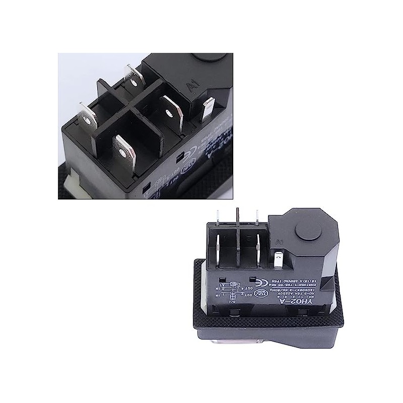 Pair of IP55 Electric On Off Switch Red and Green