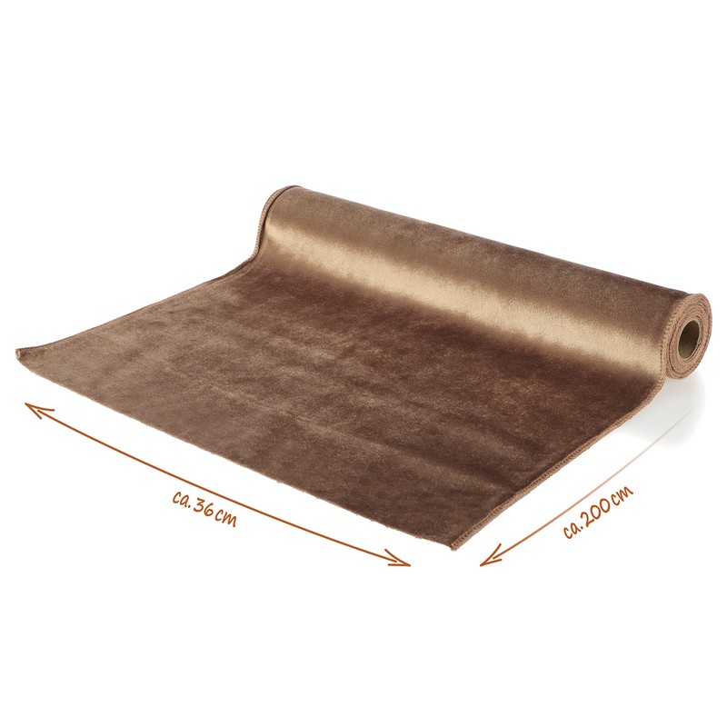 com-four® velvet table runner - decorative decorative fabric - table