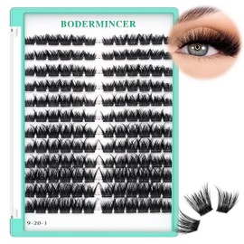 Bodermincer Bodermincer Eyelashes Clusters 10-12-14mm Mixed/12-14-16mm Mixed/14-16-18mm Mixed/16-18-20mm Mixed Nature D Curl False Lashes Cluster Eyelashes (NEW1# 8-10-12-14-16mm MIX)