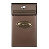 Architectural Mailboxes Designer Lockable Wall Mount Mailbox, Venetian Bronze with