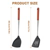 FJNATINH Silicone Wok Spatula,Slotted Spatulas,Ladle,Skimmer Ladle Tool Set,Non Stick Heat-Resistant