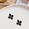 Solighter Bohemian Drip Oil Flower Stud Earrings for Women Enamel