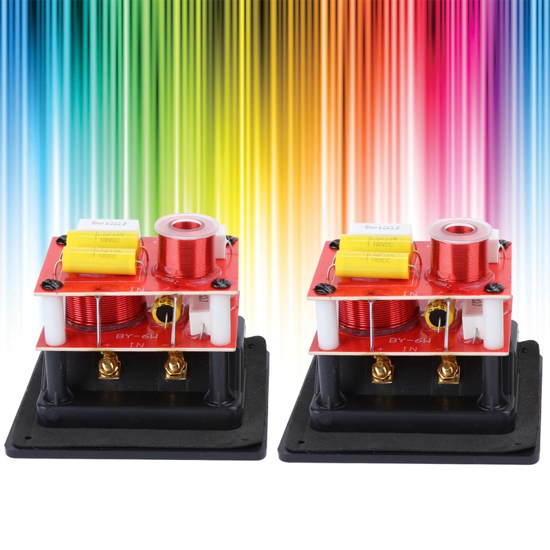 2PCS HIFI Audio Crossover Filters Tweeter Bass 2‑Way Speaker Frequency