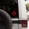 Red Zia Stickers: Two Sticker Set: 3 x 3 inch