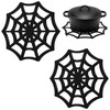 Meanplan 2 Pack Cast Iron Trivet Halloween Gothic Cobweb Trivet