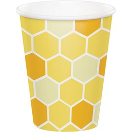 Creative Converting Bumblebee Baby Cups, 9 oz, Multi-color