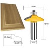 TAIWAIN Router Bit 12Inch Shank Classical Door and Drawer Front