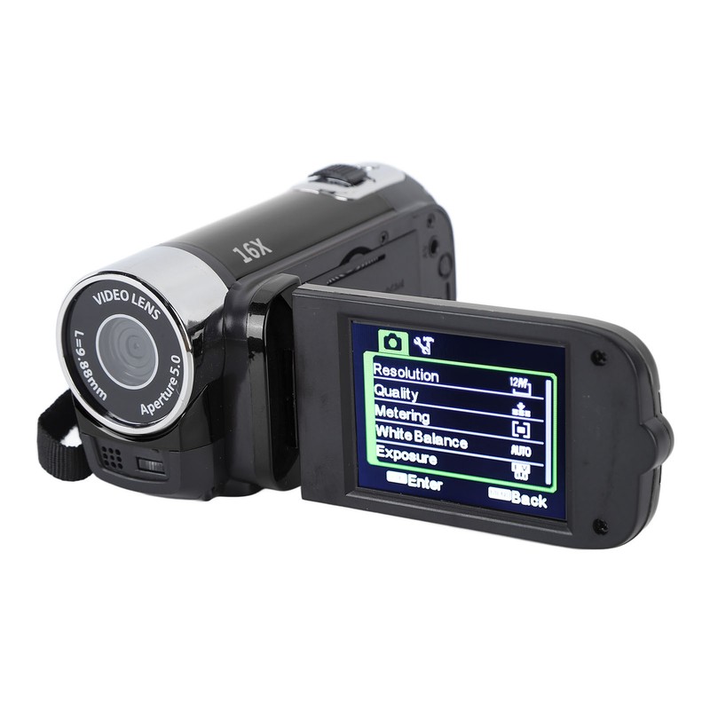 4K 48MP DV Camera 2.7in TFT Rotatable Screen 16x Digital