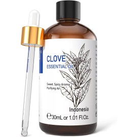 Clove Oil Aceite Esencial De Clavo De Olor 100% Puro Y Natural Sin Diluir Terapeutico ys