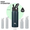 Konokyo 18 oz Insulated Water Bottle Stainless Steel Sport Bottles