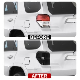 JeCar Smoked Tail Light Covers Brake Light Rear Lamp Trim Guards Exterior Accessories Compatible with Toyota 4Runner 2010-2013